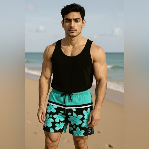 O’Neill Men’s Aqua Burrito Board Shorts - Picture 1 of 8